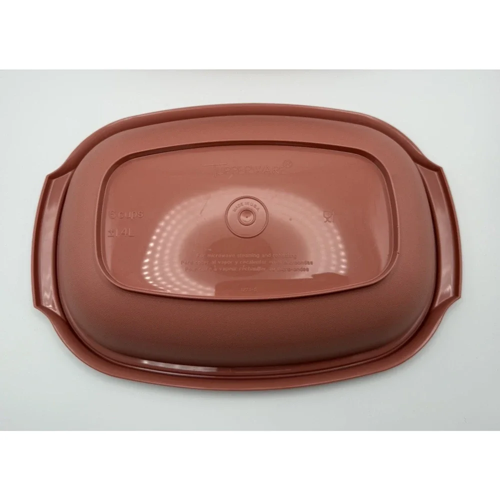 Tupperware Vintage Microwave Food Steamer 6 Cups Dusty Rose Pink 3 Piece 1273-5